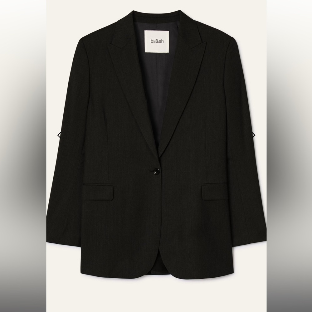 Ba&sh black single breasted blazer